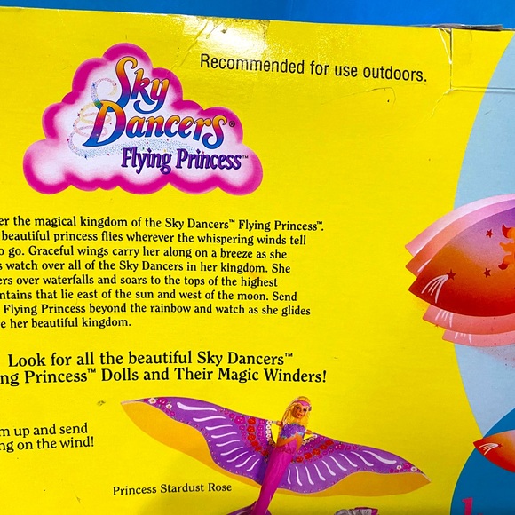 SKY DANCER VTG 1995 COLLECTIBLE FLYING PRINCESS WIND CHARMER IN ORIGINAL BOX - Picture 14 of 14